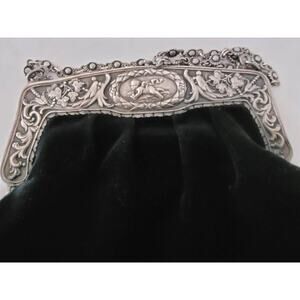 Bag Victorian with Cherubs Gorham Sterling Whimsy Old Money Boho Chic Wedding